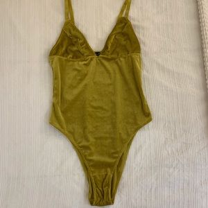 Yellow/Mustard bodysuit (Small), Urban Outfitters